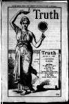 Truth Thursday 21 March 1889 Page 1