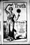 Truth Thursday 28 March 1889 Page 1