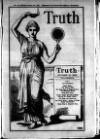 Truth Thursday 31 October 1889 Page 1