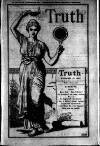 Truth Thursday 13 November 1890 Page 1