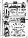 Colonies and India Saturday 14 February 1891 Page 1