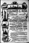 Colonies and India Saturday 10 October 1891 Page 1
