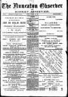 Nuneaton Observer Friday 18 October 1878 Page 1