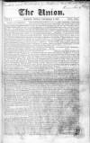 Union Friday 04 December 1857 Page 1