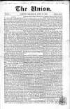Union Thursday 21 April 1859 Page 1