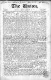 Union Friday 13 January 1860 Page 1