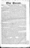 Union Friday 31 January 1862 Page 1