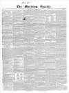 Morning Gazette Thursday 05 October 1837 Page 1