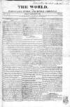 World and Fashionable Sunday Chronicle Monday 23 February 1818 Page 1