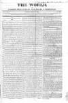 World and Fashionable Sunday Chronicle Sunday 15 March 1818 Page 1
