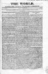 World and Fashionable Sunday Chronicle Monday 13 April 1818 Page 1