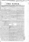 World and Fashionable Sunday Chronicle Sunday 09 August 1818 Page 1