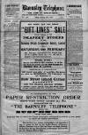 Barnsley Telephone Friday 25 January 1918 Page 1