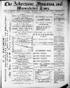 Atherstone, Nuneaton, and Warwickshire Times Saturday 09 January 1886 Page 1