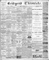 Bridgend Chronicle, Cowbridge, Llantrisant, and Maesteg Advertiser Friday 21 March 1884 Page 1