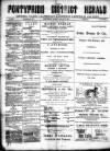 Pontypridd District Herald Saturday 14 March 1891 Page 1