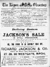 Ripon Observer Thursday 02 June 1904 Page 1