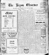 Ripon Observer Thursday 27 October 1921 Page 1