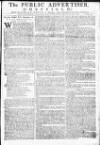 Sheffield Public Advertiser Tuesday 23 December 1760 Page 1