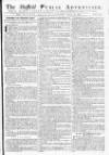 Sheffield Public Advertiser Tuesday 26 April 1763 Page 1