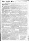 Sheffield Public Advertiser Tuesday 19 July 1763 Page 1