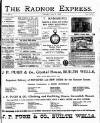 Radnor Express Thursday 09 June 1898 Page 1