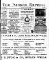 Radnor Express Thursday 23 June 1898 Page 1