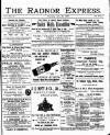 Radnor Express Thursday 28 July 1898 Page 1