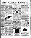 Radnor Express Thursday 25 August 1898 Page 1