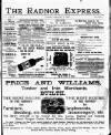 Radnor Express Thursday 01 September 1898 Page 1