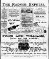 Radnor Express Thursday 15 September 1898 Page 1