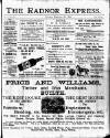 Radnor Express Thursday 29 September 1898 Page 1