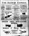 Radnor Express Thursday 01 December 1898 Page 1