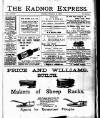 Radnor Express Thursday 08 December 1898 Page 1