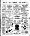 Radnor Express Thursday 20 April 1899 Page 1