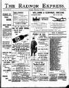 Radnor Express Thursday 09 November 1899 Page 1