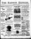 Radnor Express Thursday 22 March 1900 Page 1