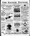 Radnor Express Thursday 26 April 1900 Page 1