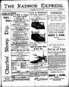 Radnor Express Thursday 12 July 1900 Page 1