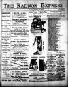 Radnor Express Thursday 25 October 1900 Page 1