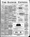 Radnor Express Thursday 30 April 1903 Page 1