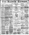 Radnor Express Thursday 11 January 1906 Page 1