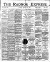 Radnor Express Thursday 19 September 1907 Page 1