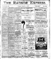 Radnor Express Thursday 01 September 1910 Page 1
