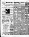 Strabane Weekly News Saturday 14 November 1908 Page 1