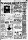 Birmingham & Aston Chronicle Saturday 02 December 1882 Page 1