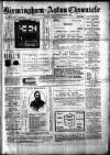 Birmingham & Aston Chronicle Saturday 13 January 1883 Page 1