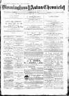 Birmingham & Aston Chronicle Saturday 09 January 1886 Page 1