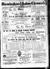 Birmingham & Aston Chronicle Saturday 22 September 1888 Page 1