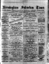 Birmingham Suburban Times Saturday 08 August 1885 Page 1